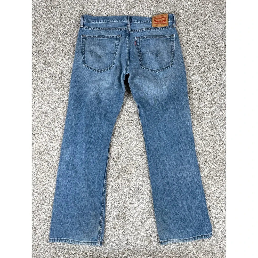 Levi's 527 Jeans Mens‎ 36x32 Blue Slim Bootcut Medium Wash Denim